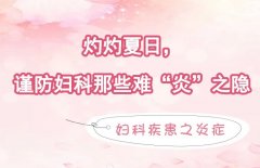 灼灼夏日，谨防妇科那些难“炎”之隐